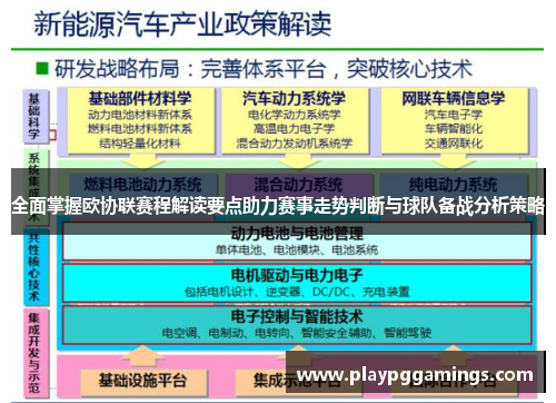 全面掌握欧协联赛程解读要点助力赛事走势判断与球队备战分析策略